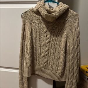 Cozy Cable Knit Turtleneck Sweater - MOD